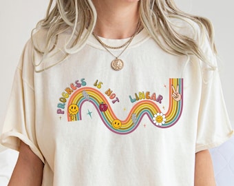 Inclusive Education Shirt Progress Is Not Linear Shirt Special Education Shirt SPED Teacher Shirt