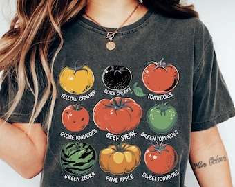 Tomato Shirt Tomato Fan Gift Cottage Core Shirt Gardening Gift Vegetable Shirt