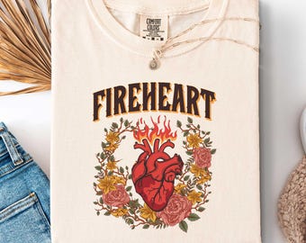Fireheart Shirt: Retro Fantasy Reader Tee