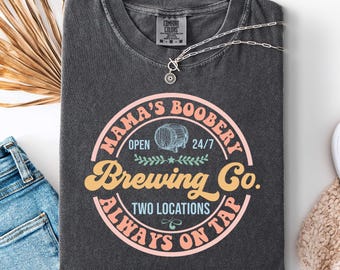 Breastfeeding Brewery T-Shirt: New Mom Gift