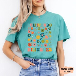Dual Language Shirt Cultivando Bilingües Shirt Floral Spanish Teacher Shirt Maestra Bilingüe Shirt image 9