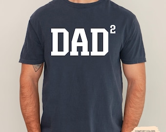 Chemise papa de deux enfants Chemise père de 2 enfants Chemise papa de 2 enfants Chemise papa jumeau Chemise bébé révéler une chemise Nouveau cadeau pour papa