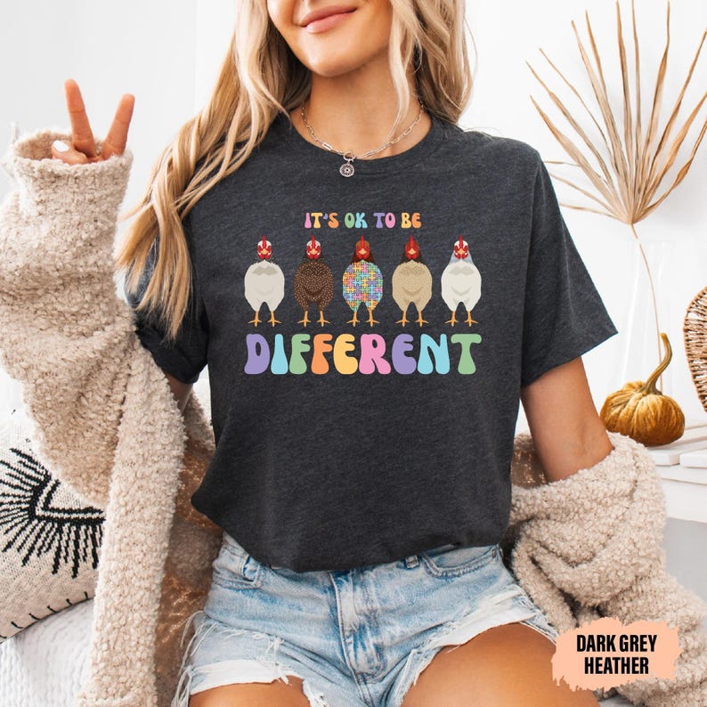 Autism Support Shirt It's Ok To Be Different Shirt Autism Mom Shirt Autism Awareness Shirt image 2