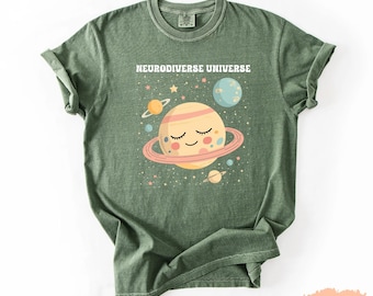 Neurodiverse Universe Shirt, Space Autism Awareness Tee