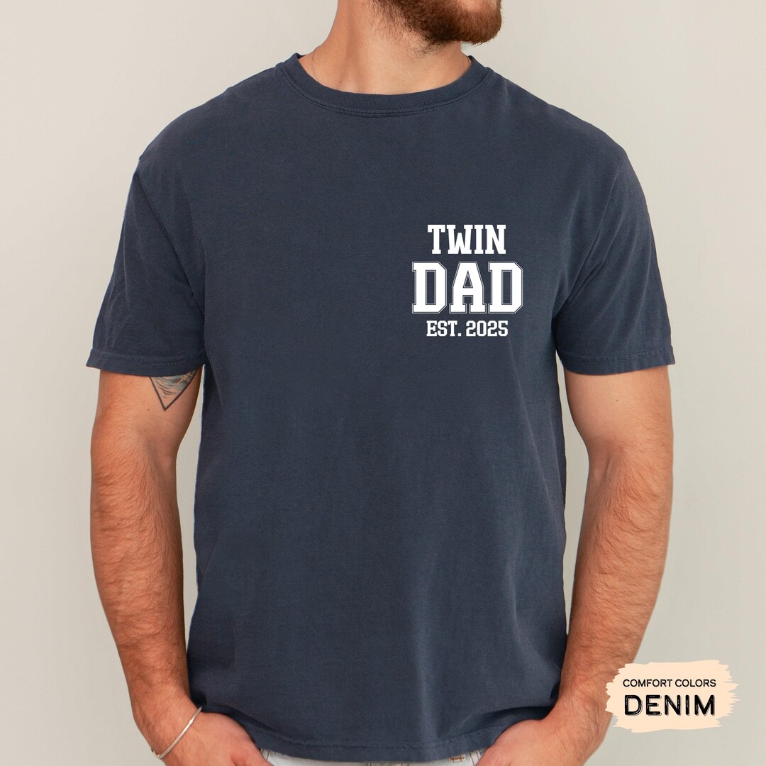 Custom Twin Dad Shirt: Father of Twins Gift - Etsy
