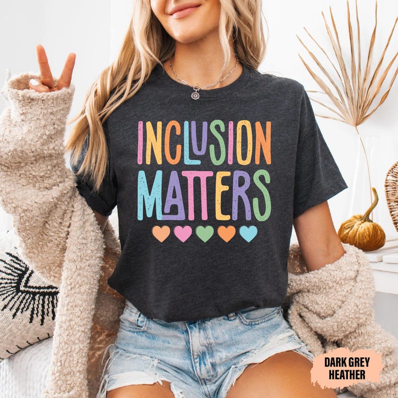 Inclusion Matters Shirt Special Education Shirt Neurodiversity Shirt Autism Awareness Shirt Autism Mom Shirt image 4