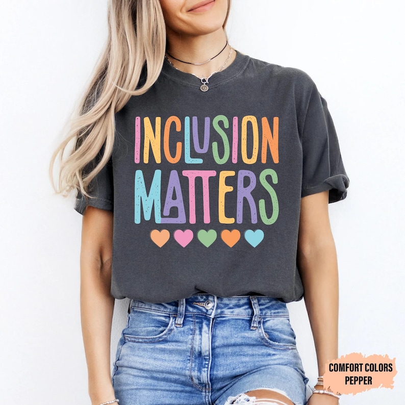Inclusion Matters Shirt Special Education Shirt Neurodiversity Shirt Autism Awareness Shirt Autism Mom Shirt image 6