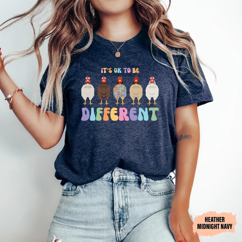 Autism Support Shirt It's Ok To Be Different Shirt Autism Mom Shirt Autism Awareness Shirt image 5
