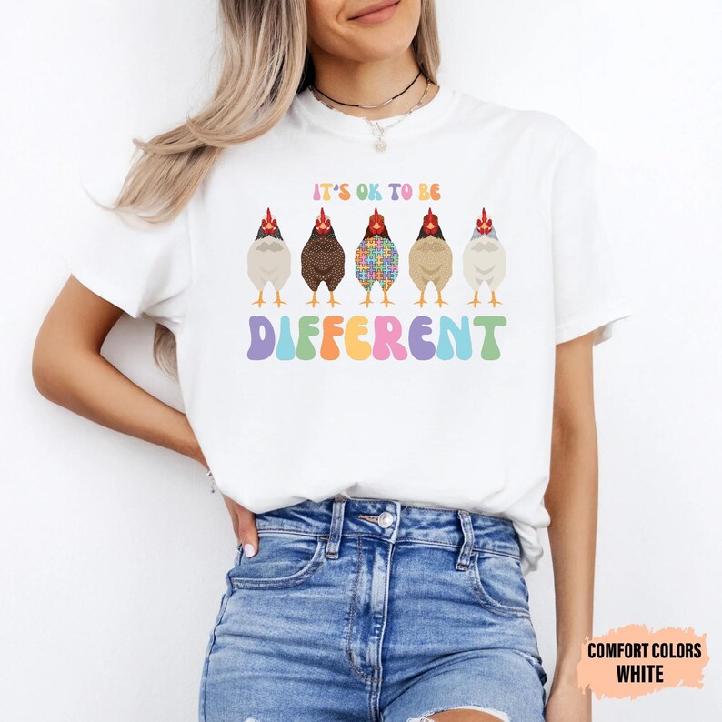 Autism Support Shirt It's Ok To Be Different Shirt Autism Mom Shirt Autism Awareness Shirt image 7