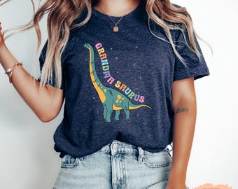Grandma Saurus Shirt: Dinosaur Grandmother Tee, New Grandma Gift