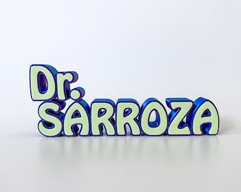 Custom doctor desk name plate for office decor,3D printed name,3d name sign,personalized doctor gift,new doctor graduation gift,