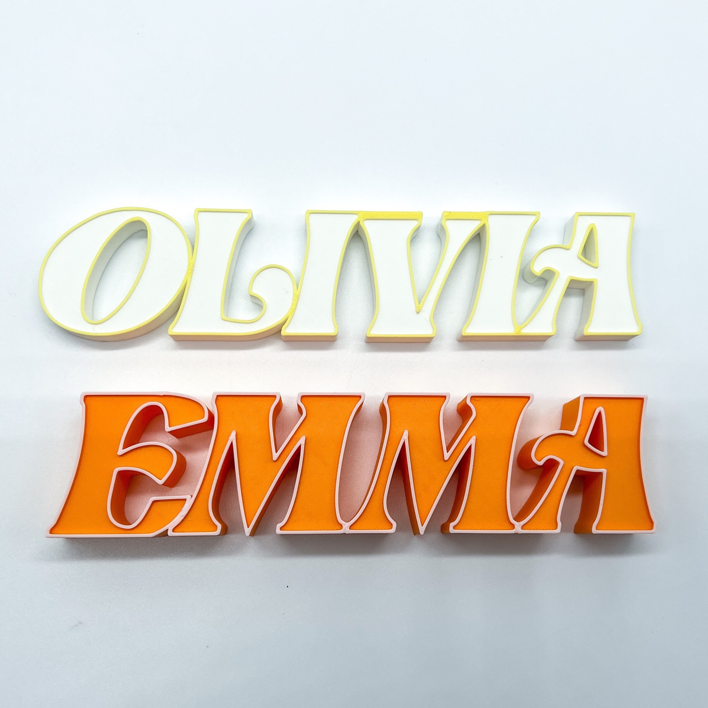 Custom Desk Name Plate, 3D Printed Name,personalized Freestanding Name
