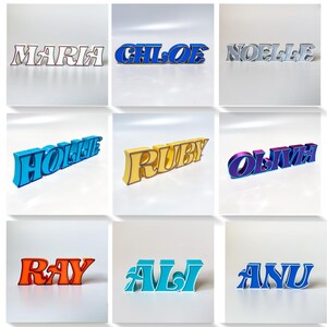 Personalisiertes Namensschild,3D gedruckter Name,Personalisierter freistehender Name,Personalisierter Name für Kinder,Personalisierte Geschenke, Bild 10