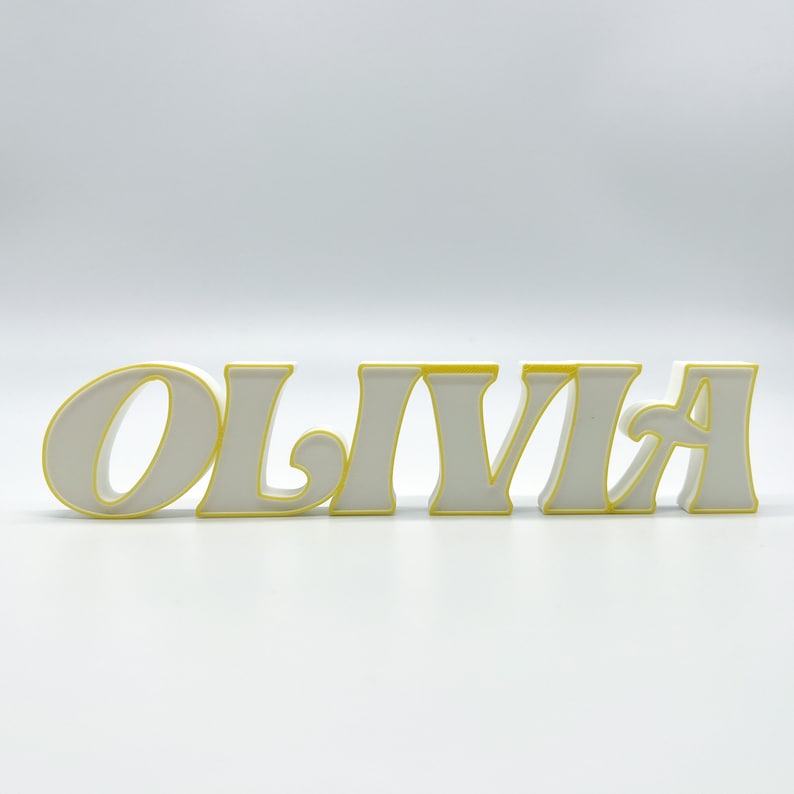 Personalisiertes Namensschild,3D gedruckter Name,Personalisierter freistehender Name,Personalisierter Name für Kinder,Personalisierte Geschenke, Bild 9