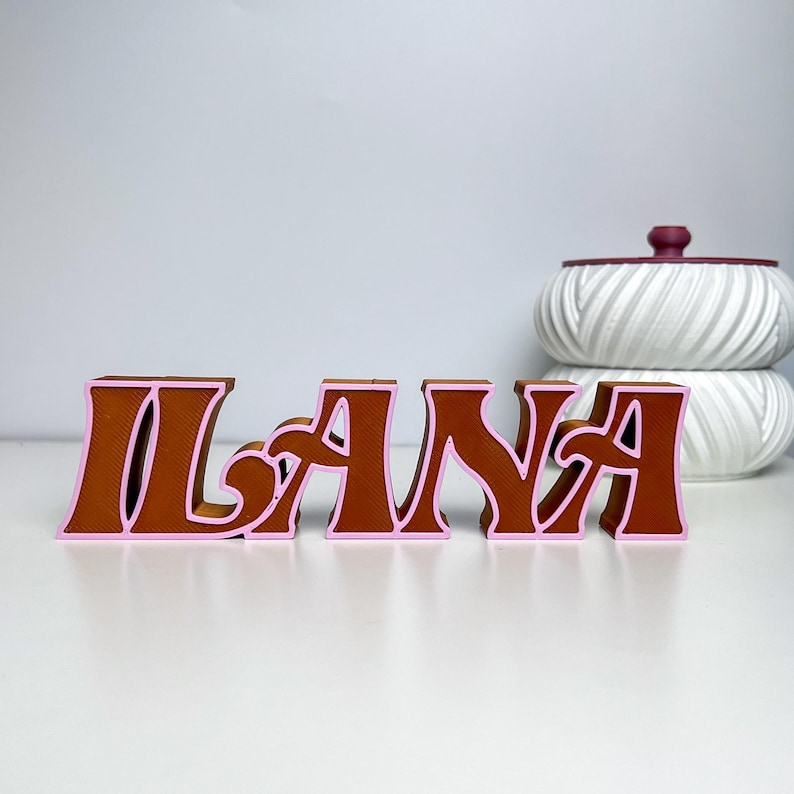 Personalisiertes Namensschild,3D gedruckter Name,Personalisierter freistehender Name,Personalisierter Name für Kinder,Personalisierte Geschenke, Bild 7