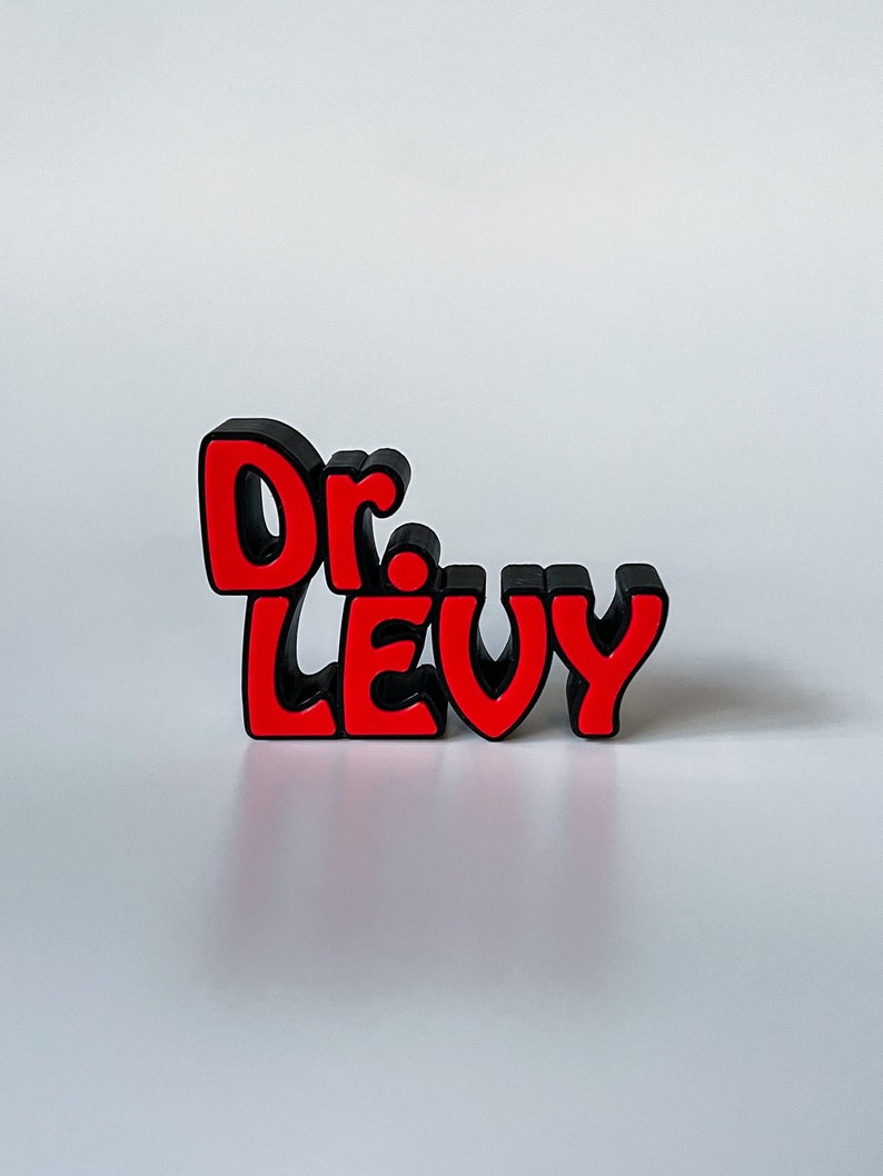 Levy Lettering Custom Doctor Desk Name Plate, Phd Graduation Gifts Nameplate, 3d ...