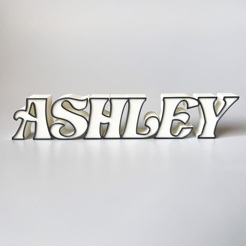Personalisiertes Namensschild,3D gedruckter Name,Personalisierter freistehender Name,Personalisierter Name für Kinder,Personalisierte Geschenke, Bild 12