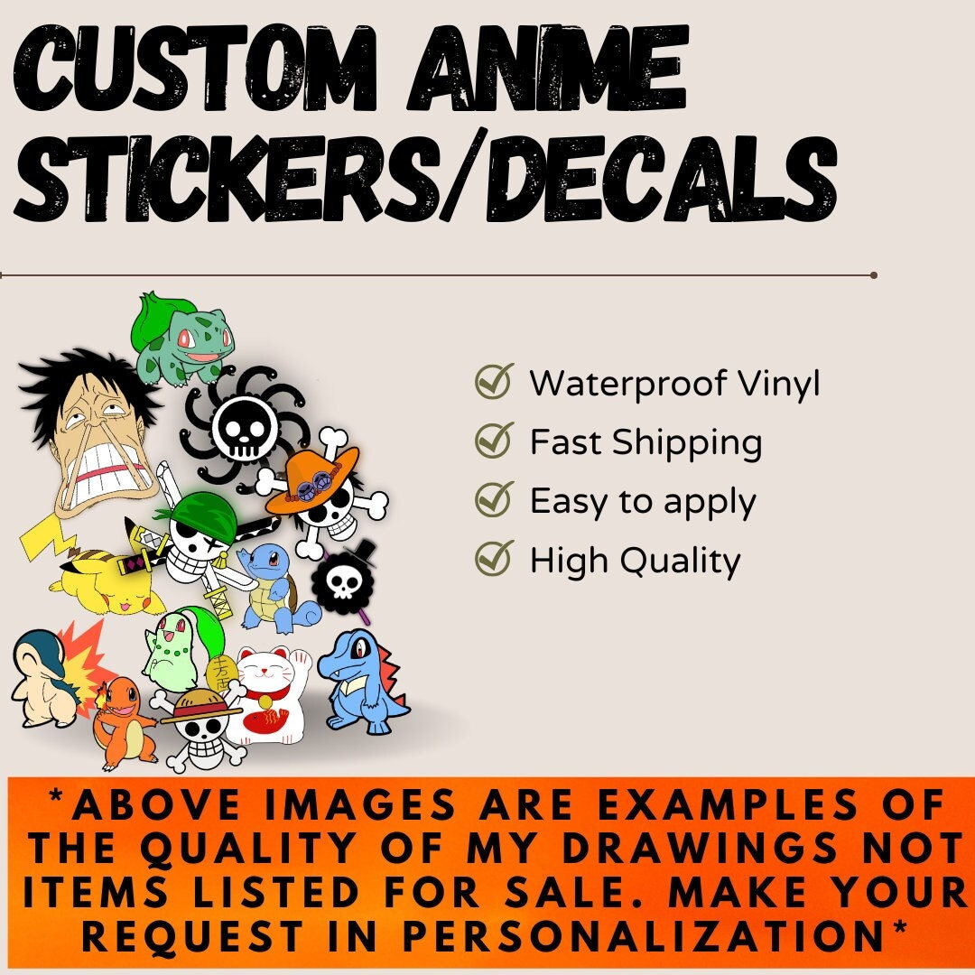 Cute Waifu Anime Girl Vinyl Anime Stickers Decals for Car Windows –  Nekodecal