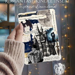 Romantasy Kindle Insert - Digital Download - Ereader insert for clear case - PDF Printable