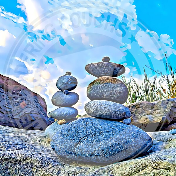 Pagosa Springs | Stacked Rocks | Colorado | Digital Art | Photography | Travel Photography