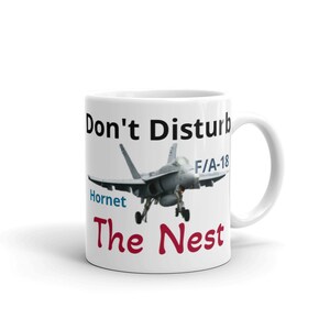 White glossy mug  F/A-18 Hornet