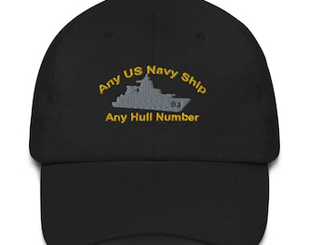 Sombrero de papá CUALQUIER barco de la Armada de EE. UU.