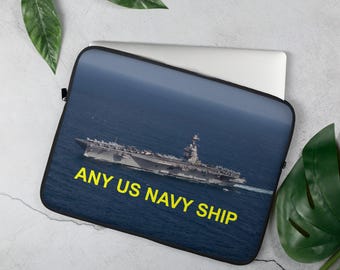 Funda para portátil personalizada con CUALQUIER barco de la Armada