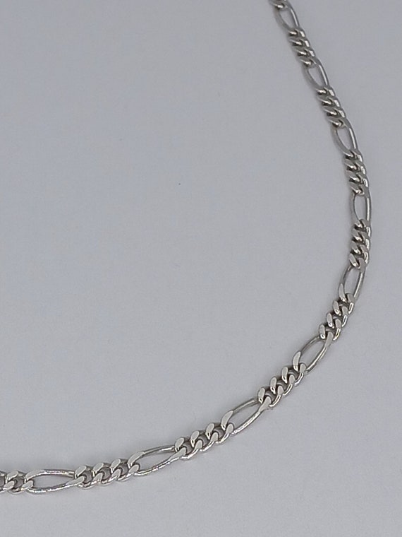 18" Italian Sterling Silver Figaro Chain A16 - Gem