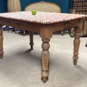 A Genuine Victorian Pine Scullery Country House Kitchen Dining Table
