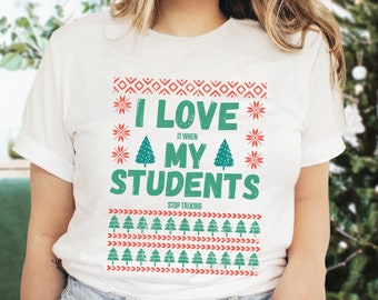 Teacher Ugly Christmas T-shirt Ugly Christmas Teacher Teacher Christmas Shirt Funny Teacher Christmas Shirt Christmas Teacher Shirt Funny
