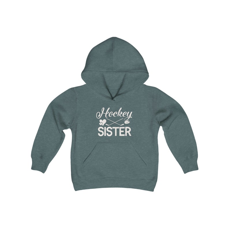 Hockey Sister Hoodie, Proud Hockey Sister, Hockey Sister Sweater, Hockey Sweatshirt, Hockey Sister, Sister Hockey Sweater, Hockey Sister Dark Heather