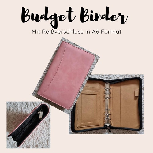 Budget Binder With Zipper Envelope Method Budget Etsy