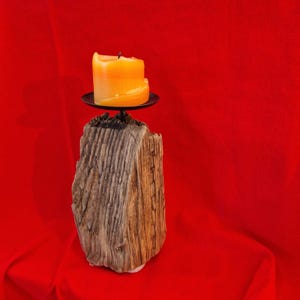 Driftwood candle holder