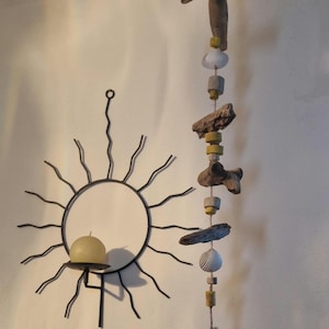 Driftwood wind chime with shells