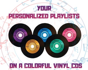 Your Personalized Playlist on Colorful Vinyl CD