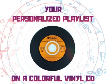 Your Personalized Playlist on Colorful Orange Vinyl CD