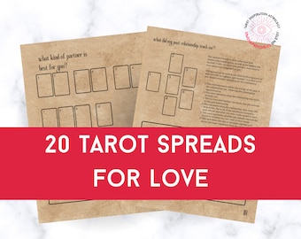 Love & Relationship Tarot Spreads: 20 Card Draws (PDF)