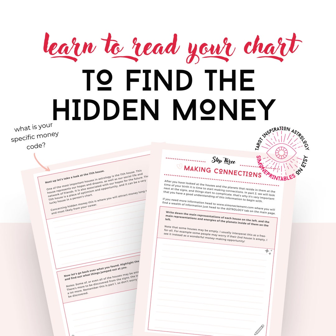Astrology Journal: Find Hidden Money in Your Chart (PDF) - Etsy