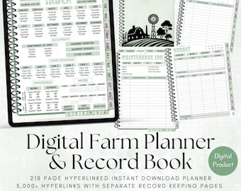 Digital Farm Management Planner and Journal: All-in-one Agriculture Record Keeper
