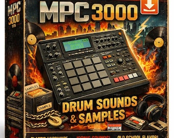 MPC 3000 Drum Kit Hip Hop Sample Pack Vintage Beispiele Boom Bap Rap Schlagzeug LoFi Lo Fi Lo Fi