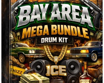 Bay Area Mega Bundle  Drum Kit And Sample Pack Hyphy Trap E-40 MAC DRE Thizz Rap Drum Sounds Mob Music Samples