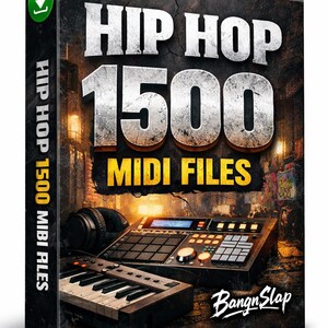 Hiphop MIDI Trummor Instrument Loopar Boom Bap Hiphop ENDAST MIDI