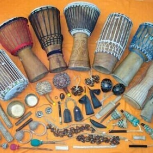 Ethnic shop percussion instruments