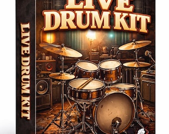 Live 2 Drum Sounds Kit Acoustic Percussion .wav Samples Maschine FL Logic