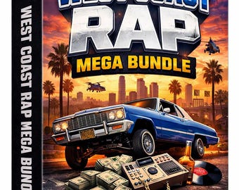 West Coast Mega Bundle Drum Kit And Sample Pack L.A. California SoCal Trap E-40 MAC DRE  Gangsta Rap Drum Sounds G-Funk Samples