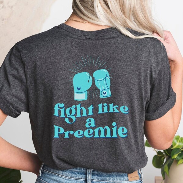 custom personalized micro preemie awareness nicu mom gift shirt mama tee || fight like a preemie