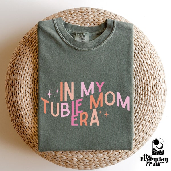 retro wavy in my tubie mom era shirt, gift for g-tube tubie mom, tubie mama tshirt, cute gift for special needs mama, feeding tube awareness
