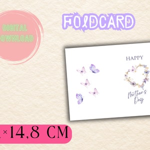 greeting card for Mother's Day / klappkarte für Muttertag