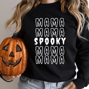spooky mama svg, spooky mom svg, halloween shirt gift for mom, Spooky svg, halloween mama svg, mom life svg, Png  cut files sublimation