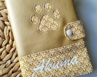 Malaga collection pet health record book cover, personalized health record book cover, dog health record book, cat health record book